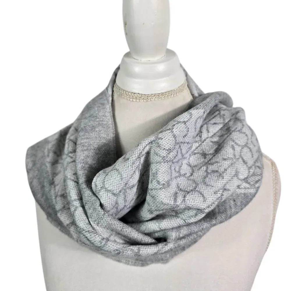 Calvin Klein Light Gray Textured Scarf